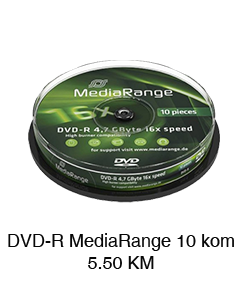 DVD-R MediaRange 10 kom